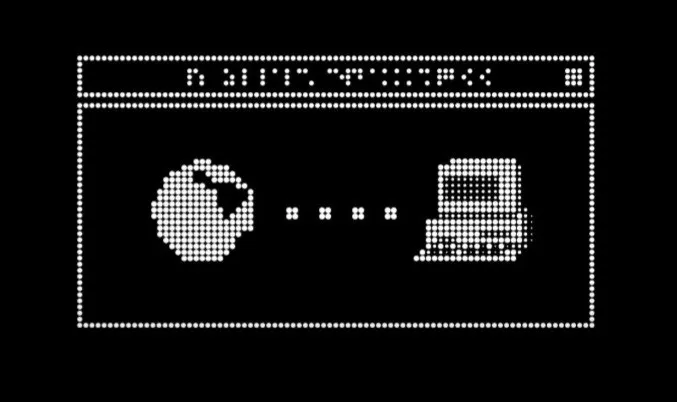 A retro image of a globe, connected via dotted line, to an old computer, evoking feelings of the internet and retro computing
